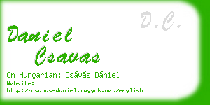 daniel csavas business card